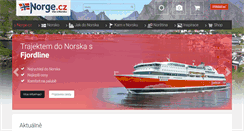 Desktop Screenshot of norge.cz